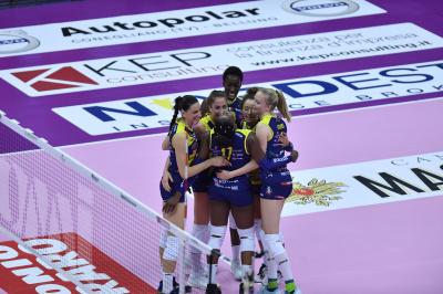 TREVISO 27 10 2019  LEGAVOLLEY FEMMINILE CAMPIONATO 2019-2020  PROSECCO DOC IMOCO -E PIU POMI CASALMAGGIORE