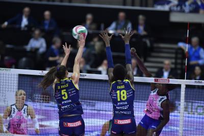 TREVISO 27 10 2019  LEGAVOLLEY FEMMINILE CAMPIONATO 2019-2020  PROSECCO DOC IMOCO -E PIU POMI CASALMAGGIORE