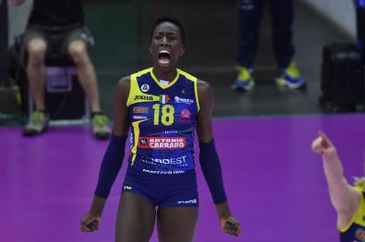 TREVISO 27 10 2019  LEGAVOLLEY FEMMINILE CAMPIONATO 2019-2020  PROSECCO DOC IMOCO -E PIU POMI CASALMAGGIORE