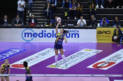TREVISO 27 10 2019  LEGAVOLLEY FEMMINILE CAMPIONATO 2019-2020  PROSECCO DOC IMOCO -E PIU POMI CASALMAGGIORE