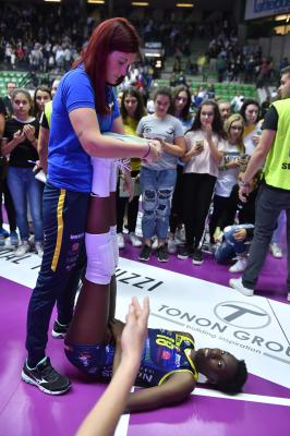 TREVISO 27 10 2019  LEGAVOLLEY FEMMINILE CAMPIONATO 2019-2020  PROSECCO DOC IMOCO -E PIU POMI CASALMAGGIORE