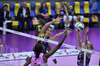 TREVISO 27 10 2019  LEGAVOLLEY FEMMINILE CAMPIONATO 2019-2020  PROSECCO DOC IMOCO -E PIU POMI CASALMAGGIORE
