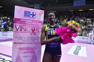 TREVISO 27 10 2019  LEGAVOLLEY FEMMINILE CAMPIONATO 2019-2020  PROSECCO DOC IMOCO -E PIU POMI CASALMAGGIORE