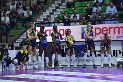 TREVISO 27 10 2019  LEGAVOLLEY FEMMINILE CAMPIONATO 2019-2020  PROSECCO DOC IMOCO -E PIU POMI CASALMAGGIORE