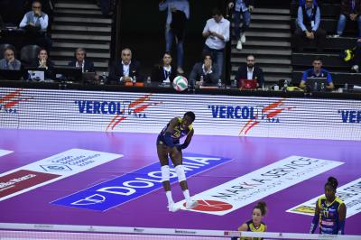 TREVISO 27 10 2019  LEGAVOLLEY FEMMINILE CAMPIONATO 2019-2020  PROSECCO DOC IMOCO -E PIU POMI CASALMAGGIORE