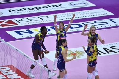 TREVISO 27 10 2019  LEGAVOLLEY FEMMINILE CAMPIONATO 2019-2020  PROSECCO DOC IMOCO -E PIU POMI CASALMAGGIORE