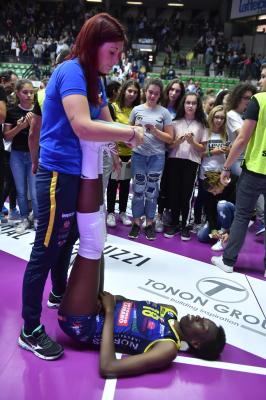 TREVISO 27 10 2019  LEGAVOLLEY FEMMINILE CAMPIONATO 2019-2020  PROSECCO DOC IMOCO -E PIU POMI CASALMAGGIORE