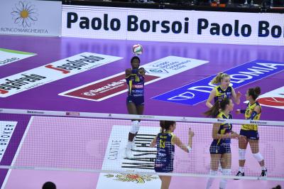 TREVISO 27 10 2019  LEGAVOLLEY FEMMINILE CAMPIONATO 2019-2020  PROSECCO DOC IMOCO -E PIU POMI CASALMAGGIORE