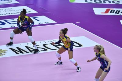 TREVISO 27 10 2019  LEGAVOLLEY FEMMINILE CAMPIONATO 2019-2020  PROSECCO DOC IMOCO -E PIU POMI CASALMAGGIORE