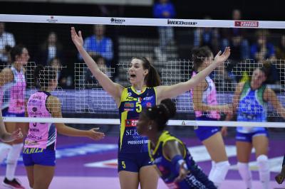 TREVISO 27 10 2019  LEGAVOLLEY FEMMINILE CAMPIONATO 2019-2020  PROSECCO DOC IMOCO -E PIU POMI CASALMAGGIORE