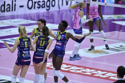 TREVISO 27 10 2019  LEGAVOLLEY FEMMINILE CAMPIONATO 2019-2020  PROSECCO DOC IMOCO -E PIU POMI CASALMAGGIORE