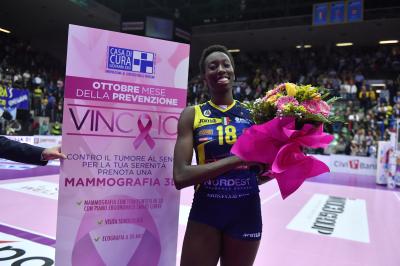 TREVISO 27 10 2019  LEGAVOLLEY FEMMINILE CAMPIONATO 2019-2020  PROSECCO DOC IMOCO -E PIU POMI CASALMAGGIORE