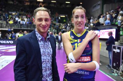 TREVISO 27 10 2019  LEGAVOLLEY FEMMINILE CAMPIONATO 2019-2020  PROSECCO DOC IMOCO -E PIU POMI CASALMAGGIORE