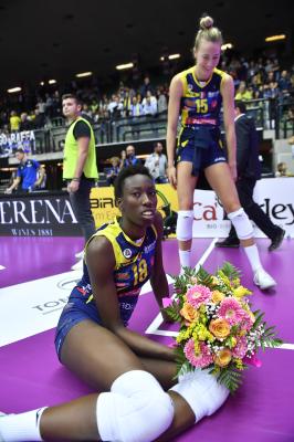 TREVISO 27 10 2019  LEGAVOLLEY FEMMINILE CAMPIONATO 2019-2020  PROSECCO DOC IMOCO -E PIU POMI CASALMAGGIORE