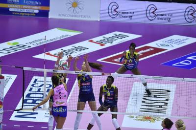 TREVISO 27 10 2019  LEGAVOLLEY FEMMINILE CAMPIONATO 2019-2020  PROSECCO DOC IMOCO -E PIU POMI CASALMAGGIORE