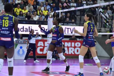 TREVISO 27 10 2019  LEGAVOLLEY FEMMINILE CAMPIONATO 2019-2020  PROSECCO DOC IMOCO -E PIU POMI CASALMAGGIORE
