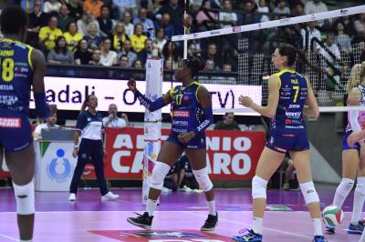 TREVISO 27 10 2019  LEGAVOLLEY FEMMINILE CAMPIONATO 2019-2020  PROSECCO DOC IMOCO -E PIU POMI CASALMAGGIORE