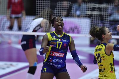 TREVISO 02 11 2019  LEGAVOLLEY CAMPIONATO 2019-2020  PROSECCO DOC IMOCO - ZANETTI BERGAMO