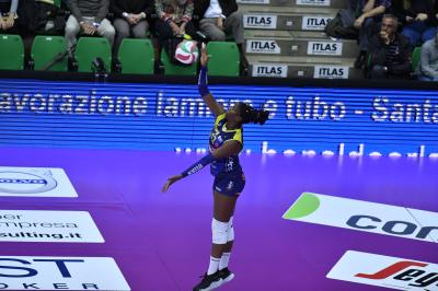 TREVISO 02 11 2019  LEGAVOLLEY CAMPIONATO 2019-2020  PROSECCO DOC IMOCO - ZANETTI BERGAMO