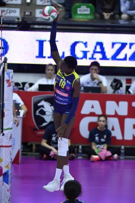 TREVISO 02 11 2019  LEGAVOLLEY CAMPIONATO 2019-2020  PROSECCO DOC IMOCO - ZANETTI BERGAMO