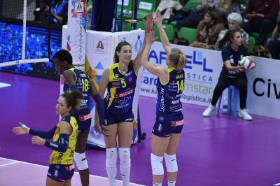 TREVISO 02 11 2019  LEGAVOLLEY CAMPIONATO 2019-2020  PROSECCO DOC IMOCO - ZANETTI BERGAMO