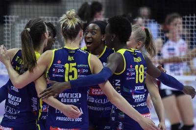 TREVISO 02 11 2019  LEGAVOLLEY CAMPIONATO 2019-2020  PROSECCO DOC IMOCO - ZANETTI BERGAMO
