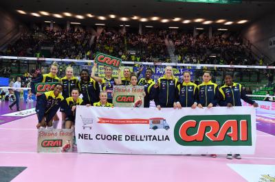TREVISO 15 12 2019  LEGAVOLLEY CAMPIONATO 2019-2020 PROSECCO DOC IMOCO - REALE MUTUA FENERA CHIERI - FESTA COPPA DEL MONDO
