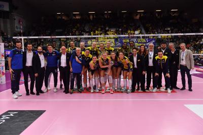TREVISO 15 12 2019  LEGAVOLLEY CAMPIONATO 2019-2020 PROSECCO DOC IMOCO - REALE MUTUA FENERA CHIERI - FESTA COPPA DEL MONDO