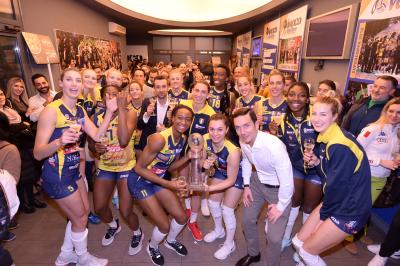 TREVISO 15 12 2019  LEGAVOLLEY CAMPIONATO 2019-2020 PROSECCO DOC IMOCO - REALE MUTUA FENERA CHIERI - FESTA COPPA DEL MONDO