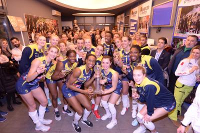 TREVISO 15 12 2019  LEGAVOLLEY CAMPIONATO 2019-2020 PROSECCO DOC IMOCO - REALE MUTUA FENERA CHIERI - FESTA COPPA DEL MONDO