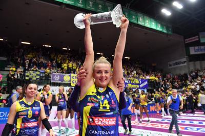 TREVISO 15 12 2019  LEGAVOLLEY CAMPIONATO 2019-2020 PROSECCO DOC IMOCO - REALE MUTUA FENERA CHIERI - FESTA COPPA DEL MONDO