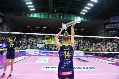 TREVISO 15 12 2019  LEGAVOLLEY CAMPIONATO 2019-2020 PROSECCO DOC IMOCO - REALE MUTUA FENERA CHIERI - FESTA COPPA DEL MONDO