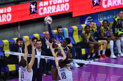 TREVISO 15 12 2019  LEGAVOLLEY CAMPIONATO 2019-2020 PROSECCO DOC IMOCO - REALE MUTUA FENERA CHIERI - FESTA COPPA DEL MONDO