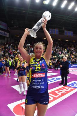 TREVISO 15 12 2019  LEGAVOLLEY CAMPIONATO 2019-2020 PROSECCO DOC IMOCO - REALE MUTUA FENERA CHIERI - FESTA COPPA DEL MONDO