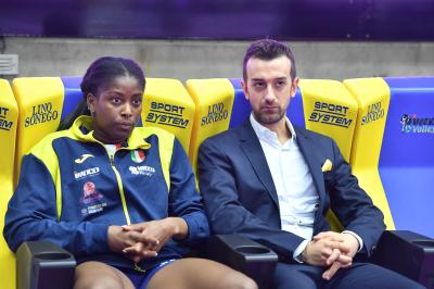 TREVISO 15 12 2019  LEGAVOLLEY CAMPIONATO 2019-2020 PROSECCO DOC IMOCO - REALE MUTUA FENERA CHIERI - FESTA COPPA DEL MONDO
