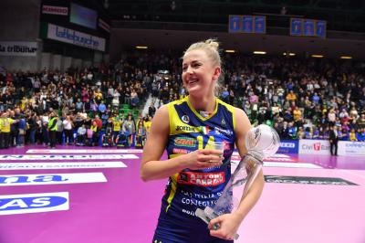 TREVISO 15 12 2019  LEGAVOLLEY CAMPIONATO 2019-2020 PROSECCO DOC IMOCO - REALE MUTUA FENERA CHIERI - FESTA COPPA DEL MONDO