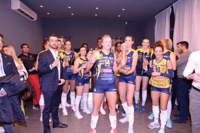 TREVISO 15 12 2019  LEGAVOLLEY CAMPIONATO 2019-2020 PROSECCO DOC IMOCO - REALE MUTUA FENERA CHIERI - FESTA COPPA DEL MONDO