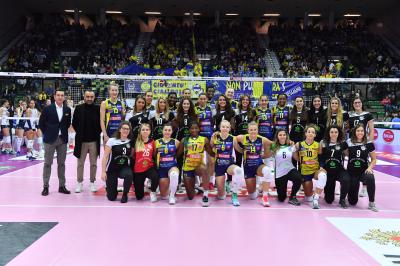 TREVISO 15 12 2019  LEGAVOLLEY CAMPIONATO 2019-2020 PROSECCO DOC IMOCO - REALE MUTUA FENERA CHIERI - FESTA COPPA DEL MONDO