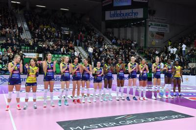 TREVISO 15 12 2019  LEGAVOLLEY CAMPIONATO 2019-2020 PROSECCO DOC IMOCO - REALE MUTUA FENERA CHIERI - FESTA COPPA DEL MONDO