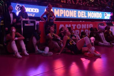 TREVISO 15 12 2019  LEGAVOLLEY CAMPIONATO 2019-2020 PROSECCO DOC IMOCO - REALE MUTUA FENERA CHIERI - FESTA COPPA DEL MONDO