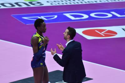 TREVISO 15 12 2019  LEGAVOLLEY CAMPIONATO 2019-2020 PROSECCO DOC IMOCO - REALE MUTUA FENERA CHIERI - FESTA COPPA DEL MONDO