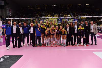 TREVISO 15 12 2019  LEGAVOLLEY CAMPIONATO 2019-2020 PROSECCO DOC IMOCO - REALE MUTUA FENERA CHIERI - FESTA COPPA DEL MONDO