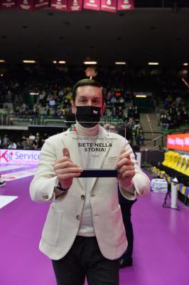 TREVISO 21102021 LEGAVOLLEY FEMMINILE CAMPIONATO PROSECCO DOC IMOCO - PREMIAZIONE 74 VITTORIE CONSECUTIVE