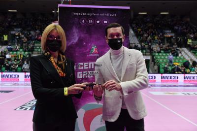 TREVISO 21102021 LEGAVOLLEY FEMMINILE CAMPIONATO PROSECCO DOC IMOCO - PREMIAZIONE 74 VITTORIE CONSECUTIVE