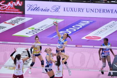 TREVISO 16012022 LEGAVOLLEY FEMMINILE CAMPIONATO PROSECCO DOC IMOCO - ACQUA E SAPONE ROMA