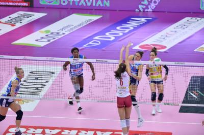 TREVISO 16012022 LEGAVOLLEY FEMMINILE CAMPIONATO PROSECCO DOC IMOCO - ACQUA E SAPONE ROMA