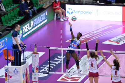 TREVISO 16012022 LEGAVOLLEY FEMMINILE CAMPIONATO PROSECCO DOC IMOCO - ACQUA E SAPONE ROMA