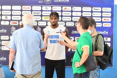 TREVISO 25082022 LBA PRECAMPIONATO NUTRIBULLET TREVISO BASKET - PRESENTAZIONE DEREK COOKE
