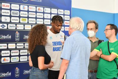 TREVISO 25082022 LBA PRECAMPIONATO NUTRIBULLET TREVISO BASKET - PRESENTAZIONE DEREK COOKE