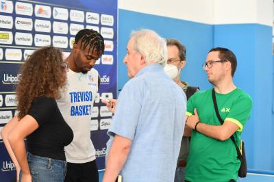 TREVISO 25082022 LBA PRECAMPIONATO NUTRIBULLET TREVISO BASKET - PRESENTAZIONE DEREK COOKE
